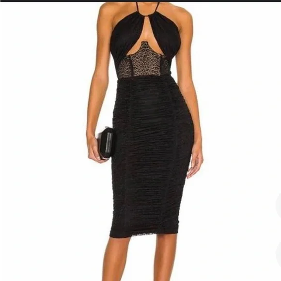 NWT NBD REVOLVE Natti Midi Dress L